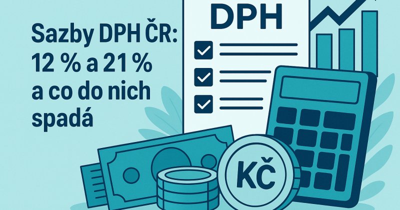 Ilustrační obrázek k článku: Sazby DPH v ČR: 12 % a 21 % a co do nich spadá