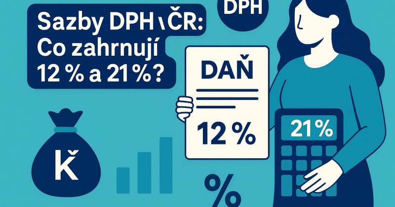 Ilustrační obrázek k článku: Sazby DPH v ČR: Co zahrnují 12 % a 21 %?