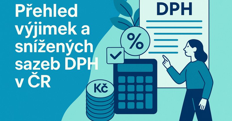 Ilustrační obrázek k článku: Přehled výjimek a snížených sazeb DPH v ČR
