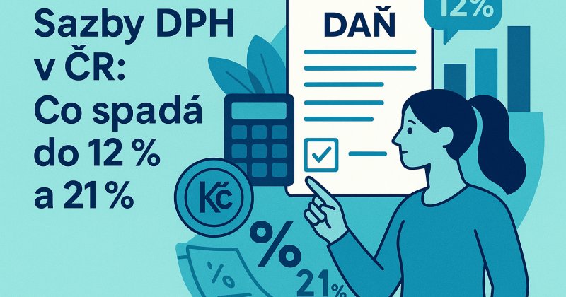Ilustrační obrázek k článku: Sazby DPH v ČR: Co spadá do 12 % a 21 %